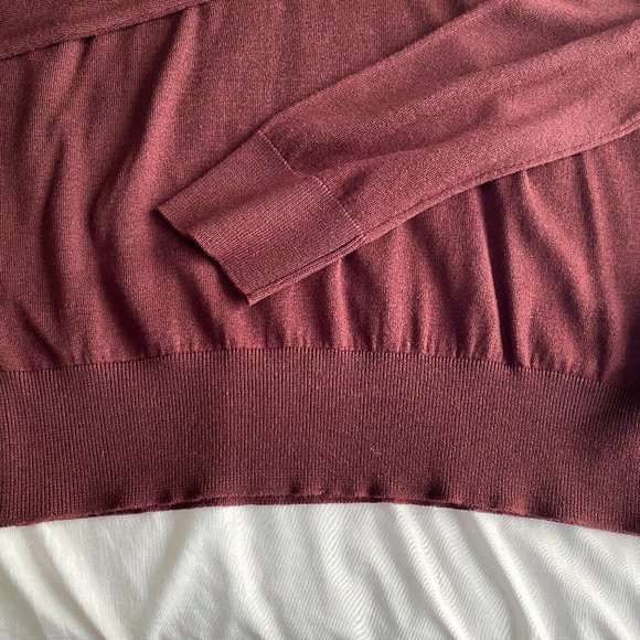 All Saints Mens Red Pull Over Sweater Size Large - Picture 4 of 4